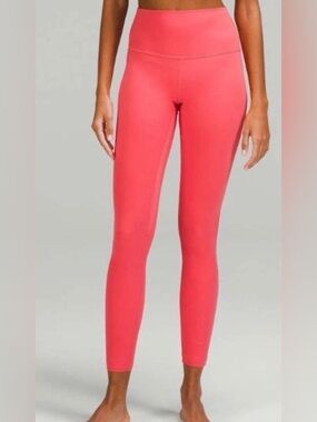 Lululemon Align High Rise Pant 28 Nulu Leggings Pale Raspberry LW5CTIS Size 18